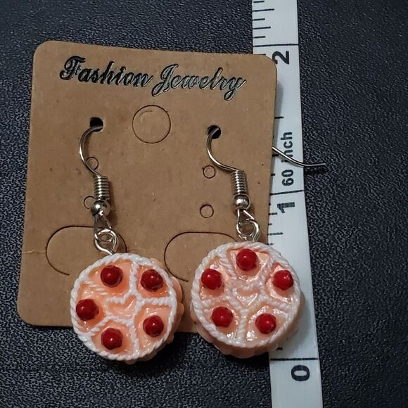 **Sale** Peach colored cake earrings - Picture 4 of 5